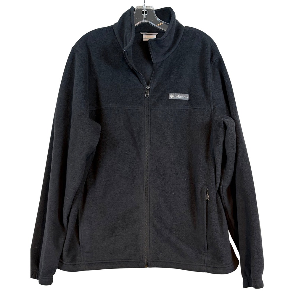 Columbia Mens Steens Mountain Full Zip Fleece Jacket Black Large Gorpcore Hiking